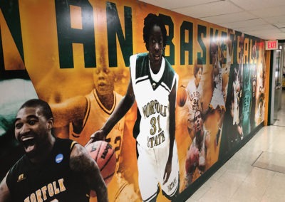 NSU Basketball Hallway