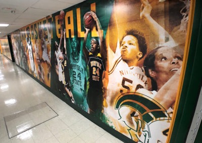 NSU Basketball Hallway